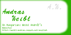 andras weibl business card